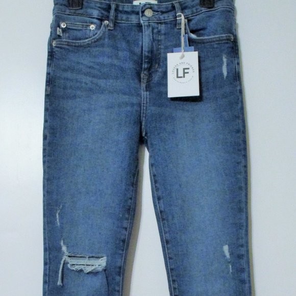 Lovers + Friends Distressed Ricky Low Rise Skinny in Brighton 27 $158 NEW - Picture 2 of 12